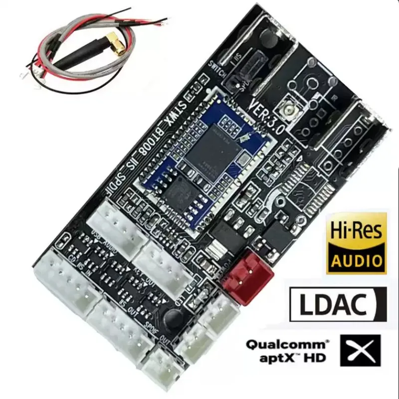 Bluetooth 5.4 lhdc LDAC QCC5181 old power amplifier, decoding board receives 96K 192K