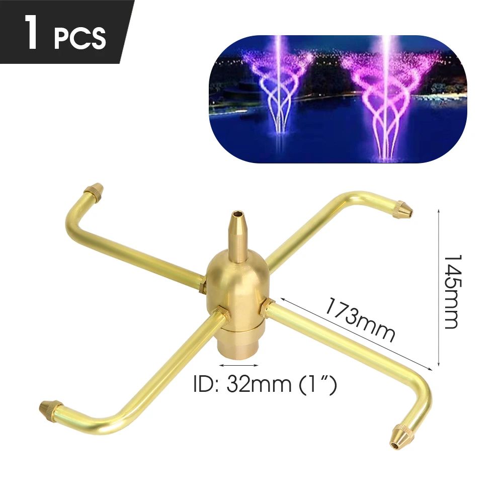 Muciakie 15 Soorten Fonteinsproeiers Messing Sprinklers Tuin Vijver Draaiende Koperen Nozzles Hoofd Voor Outdoor Park Water Ornamenten