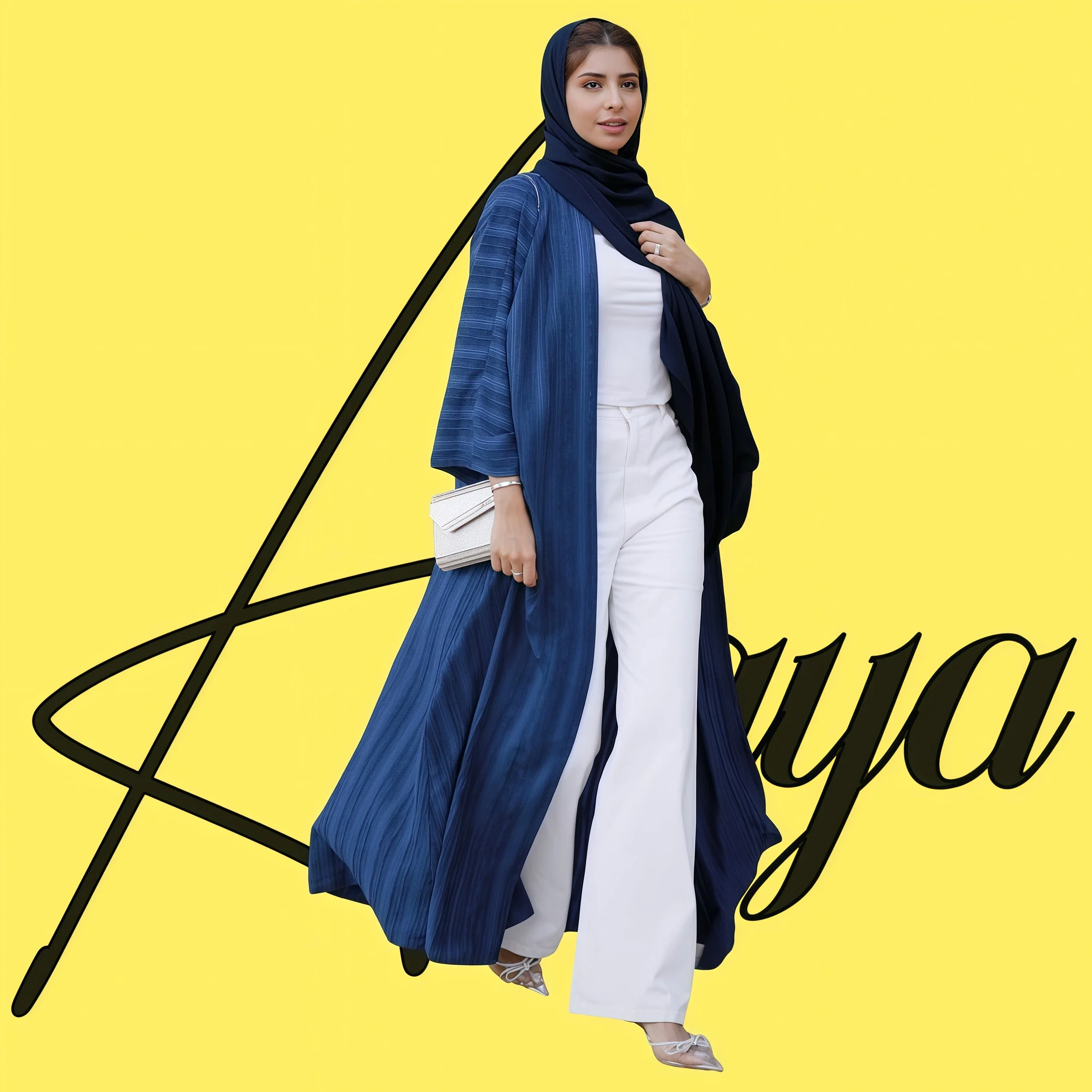 Vintage Classic Cardigan Women's Robe Fashion Knit Solid Color Abaya Jacket Arabian Style 2025 Spring New