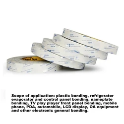 9448A Duble Coated Tissue Tape Double Sided Adhesive Tape 5/10/15/20/30/40/50mm*50m 1Roll