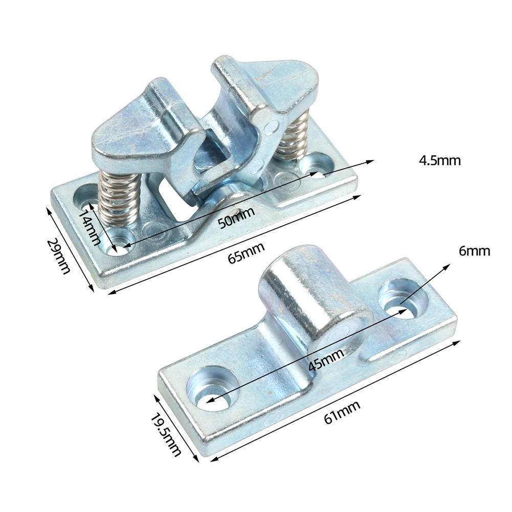 Zinc Alloy RV Door Latch with Smooth Spring Loaded Dual Roller for Trailers Boats Garages Cabinets and Indoor Applications