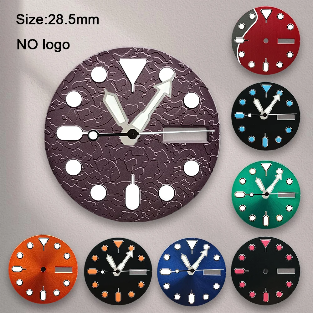 28.5 mm No Logo Blank Dial For NH36 Movement High-Quality Custom Logo Watch Dials Hands Accessories Repair Tools