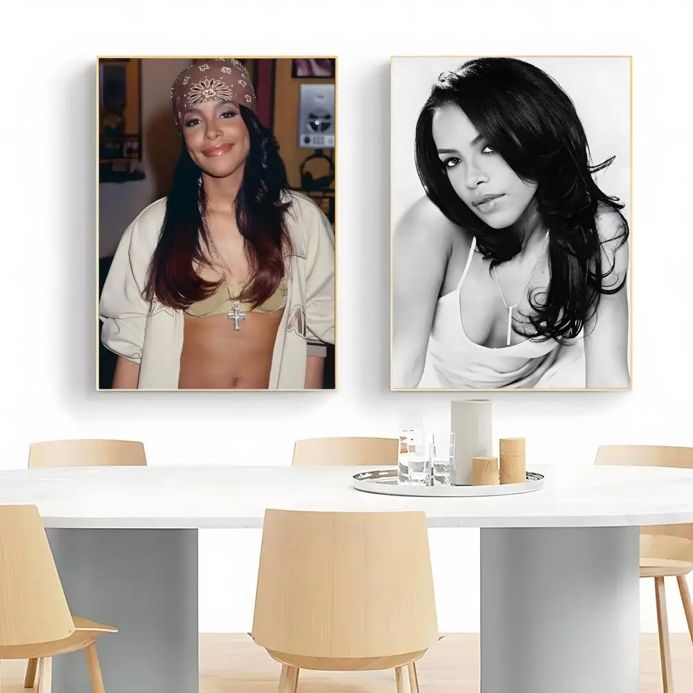 Soulful Musician A-Aaliyah Poster Wall Art Print Decorative Mural Home Decor Gift Unframed