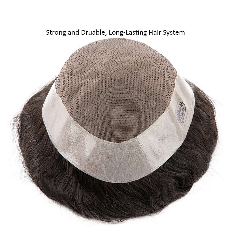 20mm Curly Men's Capillary Prothesis Fine Mono NPU Men Toupee Indian Human Hair Wigs Straight Wave Human Hair System Man Topper