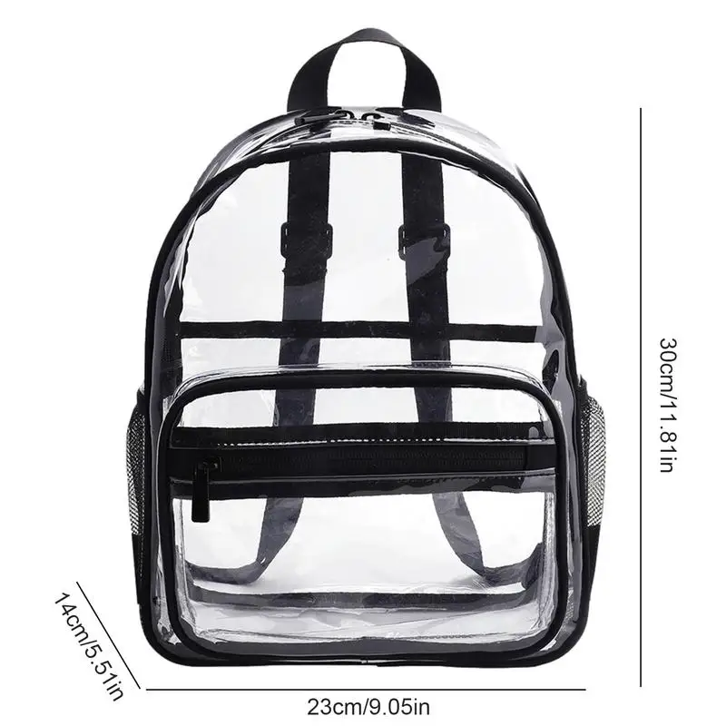Kindergarten Clear Back Pack Transparent Elementary School Backpack Transparent Back Pack For Kids Girls Boys Teens Adults