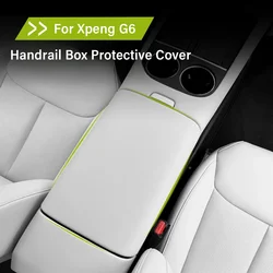 For Xiaopeng G6 Xpeng G6 2023 2024 Car Handrail Box Protective Cover Nappa Leather Interior Modification