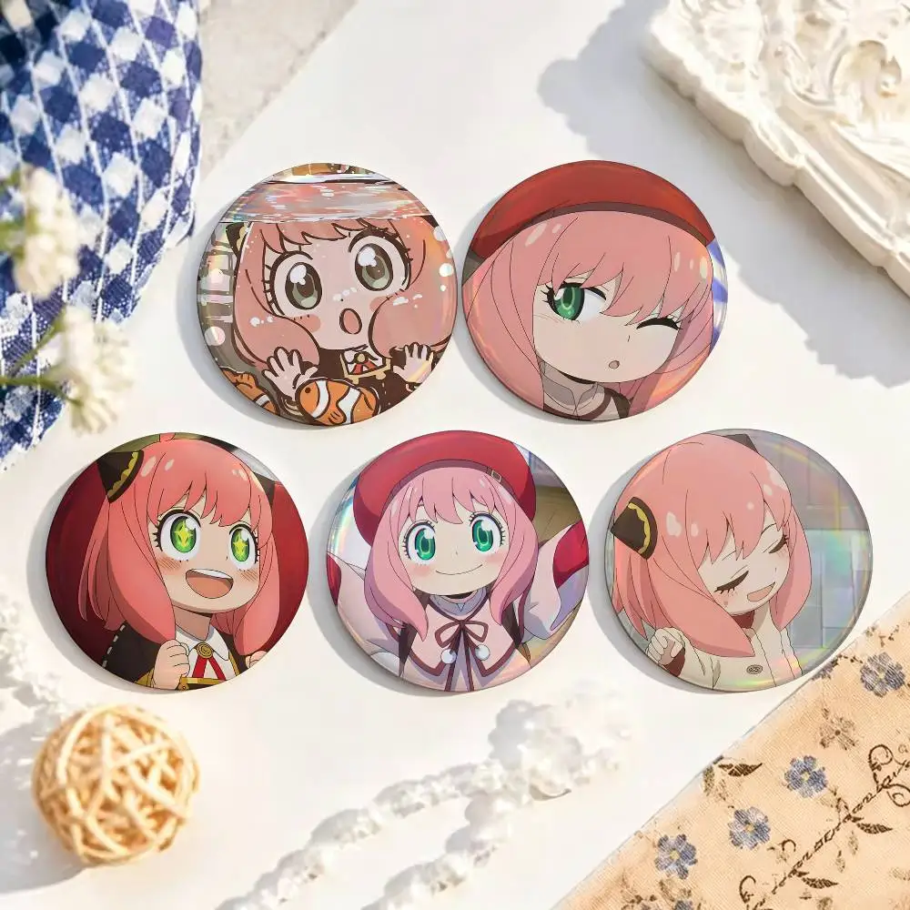 S-Spy x F-Family Anya Forger  Custom Enamel Pin Badges 25mm 32mm 44mm 58mm Backpack Hat Decor Toys Gifts