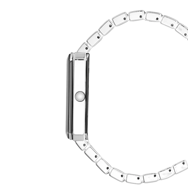 Квадратные женские часы OUPAI с прямоугольным циферблатом, белые керамические часы, женские кварцевые водонепроницаемые, повседневные и универсальные