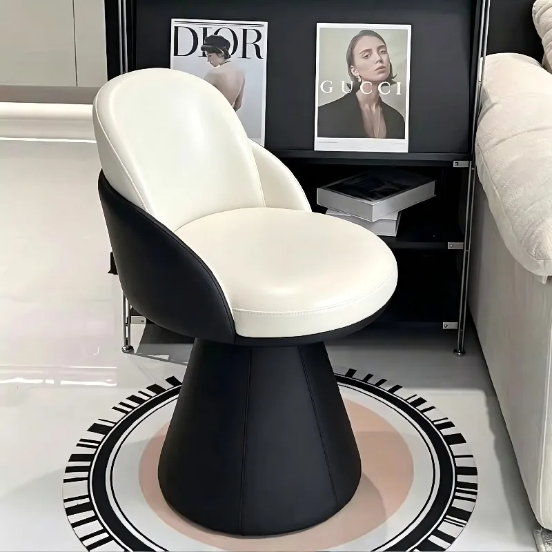 Minimalist Designer Vanity Stool Household Kitchen Dining Seat for Bedroom Makeup Chair Aesthetic Leisure Living Room Chair