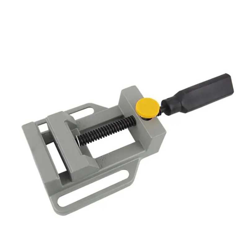 Drill Press Vise, Clamping Range 0-60mm, Quickly Release Table Flat Vise Bench Vise Clamp for Electric Drill, Aluminum Alloy