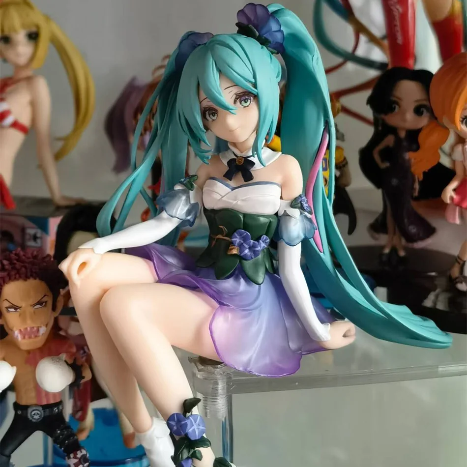 Neue 15cm Hatsune Miku Morning Glory Fairy Anime-Figur PVC-Actionfigur Modell Ornament Nudelstopper Sammlerstück Spielzeug Geschenk