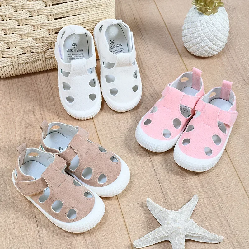 Boys Sandals Children Half Sandals for Boys Girls Toddlers Little Kids Summer Shoes Cut-outs Breathable Fashion Soft Anti-skid