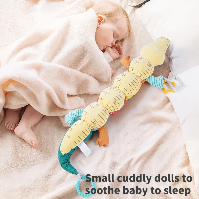 Recém-nascido iniciativa brinquedo chocalho musical caterpillar infantil brinquedo de pelúcia macio bebê barriga tempo brinquedos dormir companheiro caterpillar brinquedos