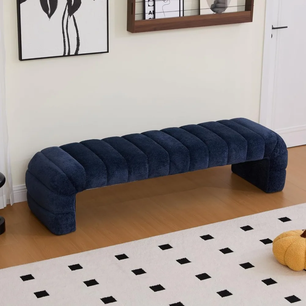 شيف و فينجول 69.7 بوصة مع مقعد غرفة المعيشة الحديثة مقاعد غرفة النوم المنجدة نهاية مقعد السرير للمدخل وغرفة الطعام والليفي #1