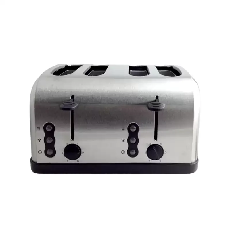 2-Slice 4-Slice Toaster Modern Design with Defrost Reheat Functions for Kitchen Use