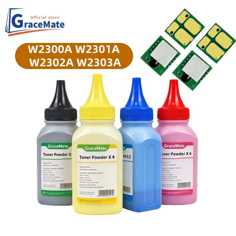 Compatible W2300A W2301A W2302A W2303A Toner powder chip for HP Color LaserJet Pro 4203 4203dw 4203dn 4303dw 4303dn 4303fdw