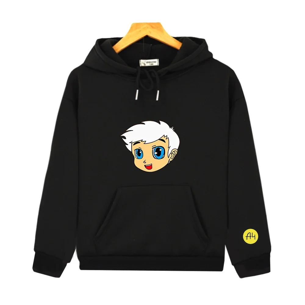 Cartoon Merch A4 Hoodies for Teen Girls Children's Costume for Boys Sweatshirts Casual Fashion Мерч А4 Fall Kids Kawaii Clothing