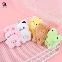 Chaveiro de brinquedo de pelúcia, Desenhos animados criativos, Casal Kawaii Chubby Comfort Pendant, Traje bonito Key Acessórios, Saco pingente