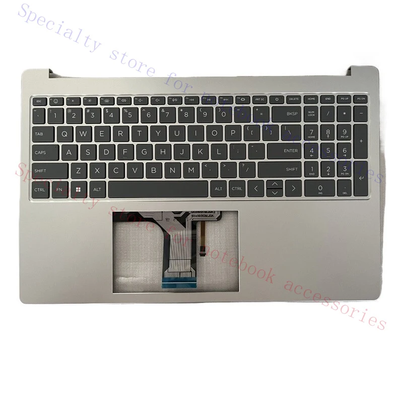 

A+ New For HP 15-FC 15-FD Palmrest Upper Case Keyboard Cover Backlit N32715-001