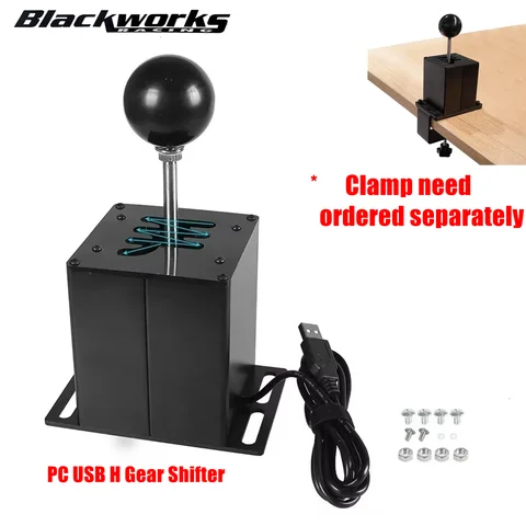 PC USB H Gear Shifter For Logitech G27 G29 G25 G920 For ETS2 Simracing Racing Game For Thrustmaster T300RS/GT Shift Knob