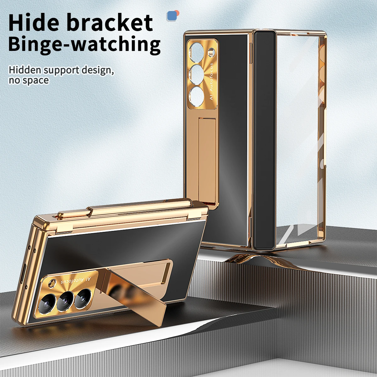 Metal Aluminum Alloy Case For Samsung Galaxy Z Fold 6 5 4 3 With Touch Pen Leather Full Protector Glass Film Stand Folding Cover