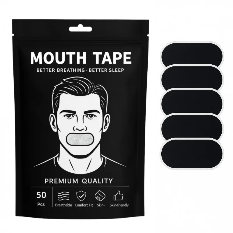 

50pcs Anti-snoring mouth strips, sleep tape, transparent mouth strips, used to seal the mouth and prevent mouth breathing.