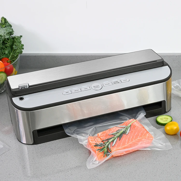 

Multifunctional Vacuum Sealer Automatic Household Food Packaging Machine with Roll Holder Cutter Bag Sealer Heat Sealing