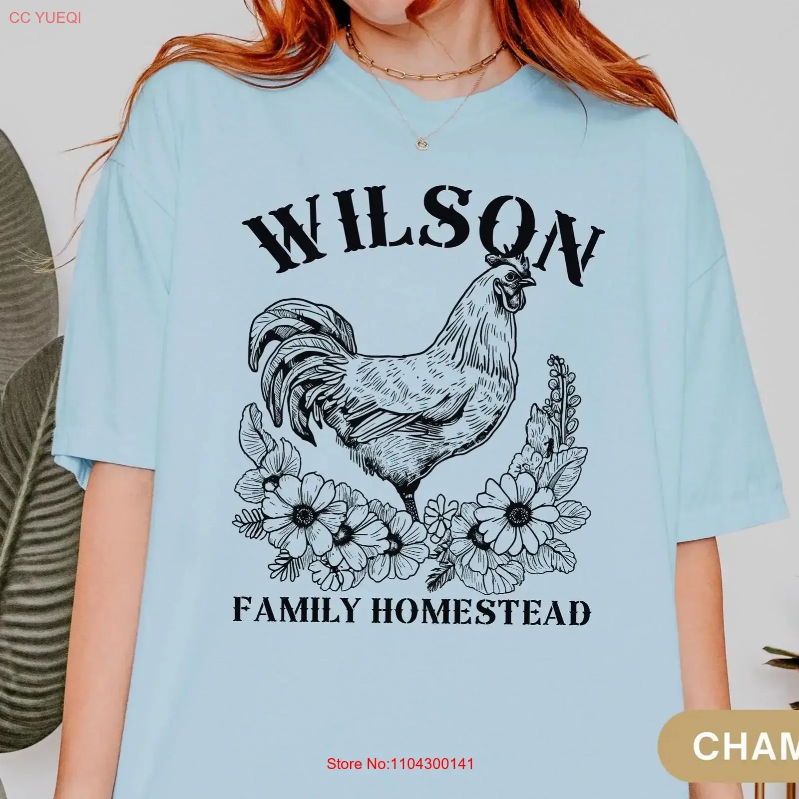 Personalized Chicken Mom Homestead T Shirt for Farm Dad Matching Family Ranch Life Raise Rural vintage Washed Breathable Casual
