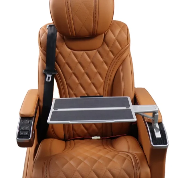 Manufacturer Promo Luxurious Multifunctional Electric MPV Swivel Seat With Desk Armrest Comfort