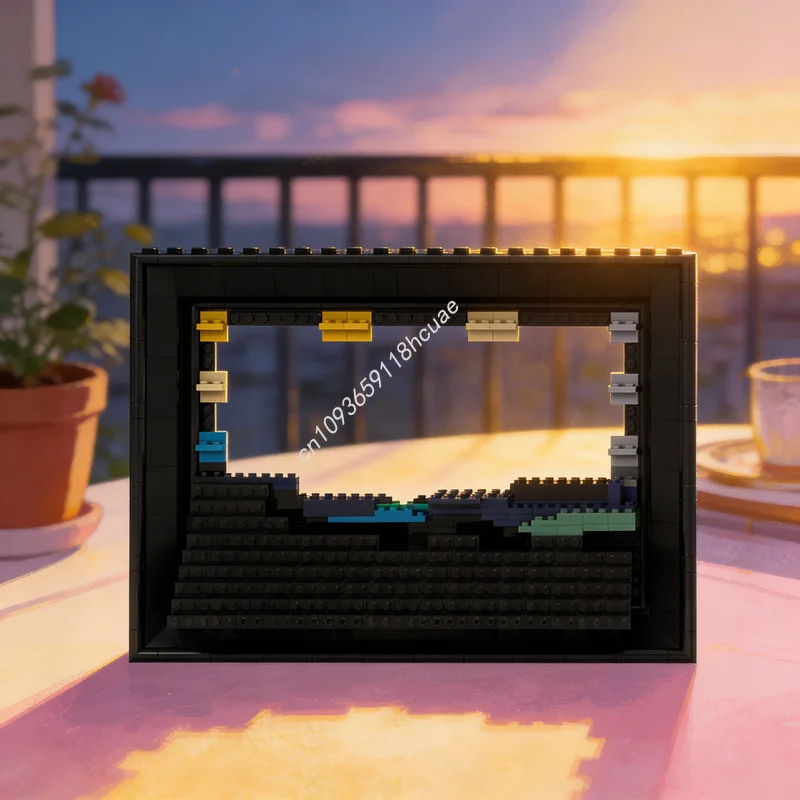 

Набор для сборки модели рамки для картин MOC, 572 детали, конструктор, развивающая игрушка, идея для подарка на Рождество, креативный конструктор из кирпичиков