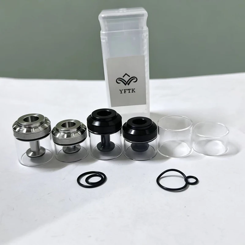 YFTK Bishop MTL becap cap RTA Tank Değişimi 2ML/4ML gözlük/tüp/Alt v1 hava akışı yok/ Hava pimleri Dekoratif Yedek Parçalar