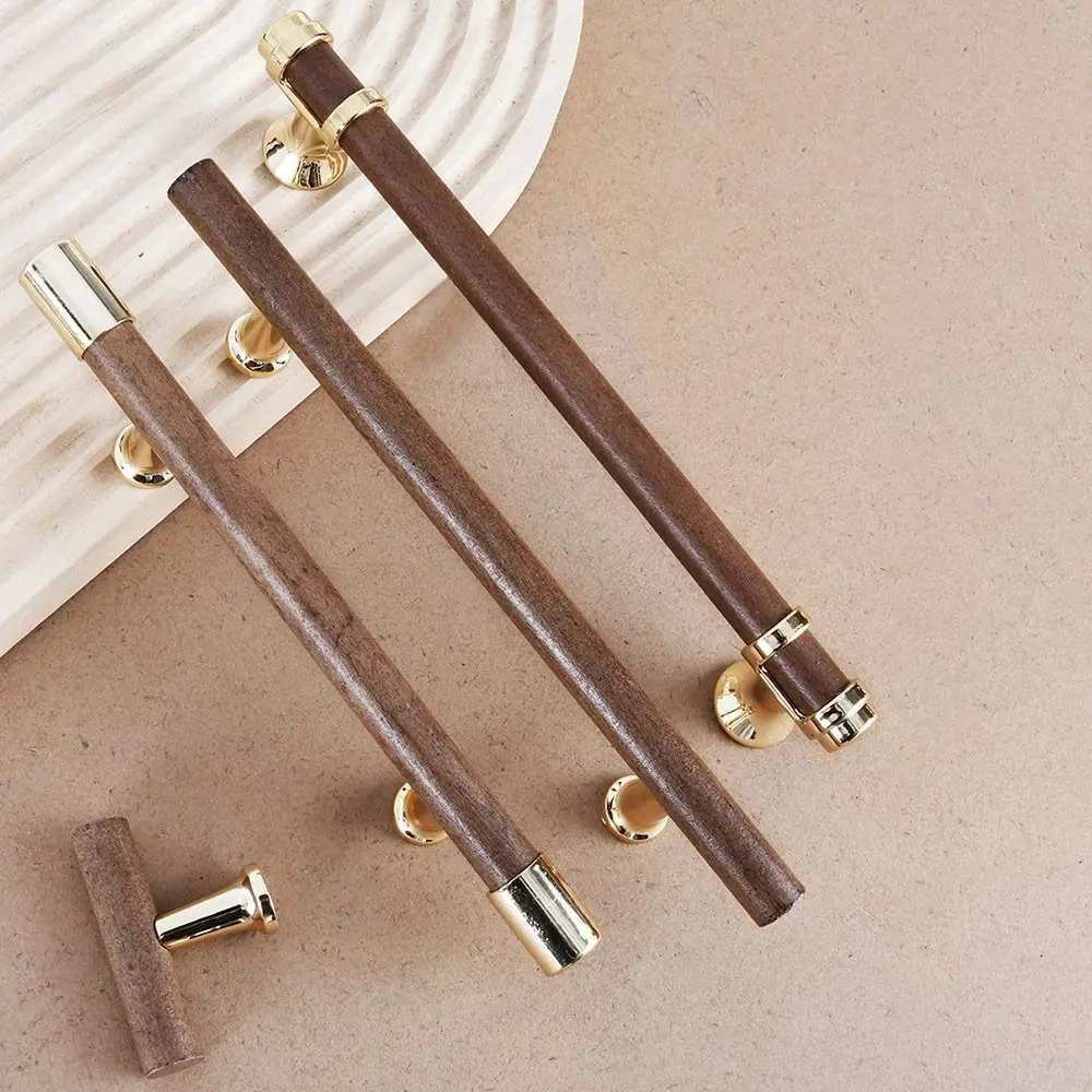 Modern Solid Wooden Door Handles Various Sizes Durable Kitchen Cabinet Handles Multifunctional Drawer Knobs Home Use