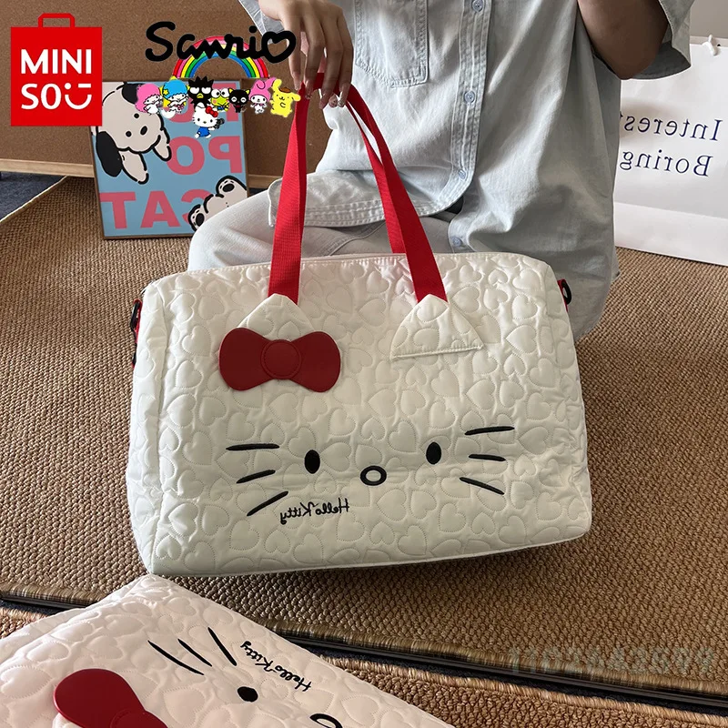 HelloKitty New Women's Storage Bag Fashionable High Quality Women's Handheld Crossbody Bag Cartoon Multi Functional Storage Bag