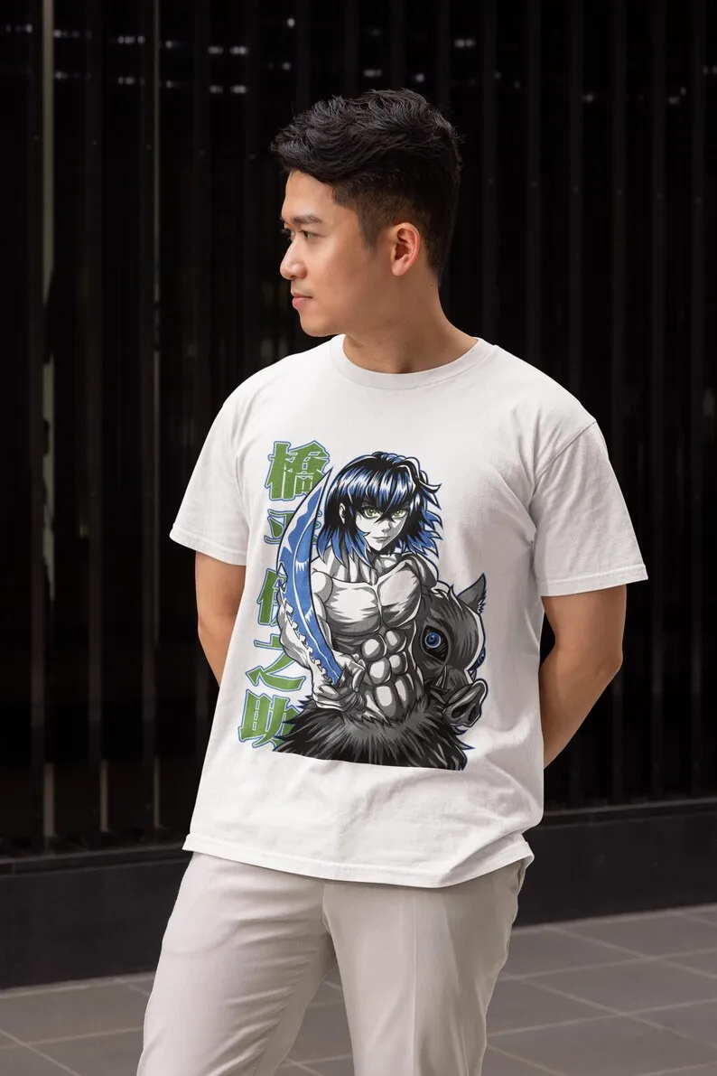 SamuraiUnisex T-shirt - Japanese Manga Design, Taisho Era Inspired, Traditional Japanese Apparel, Legendary Anime