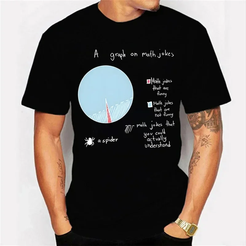 Summer Mens T-Shirt Maths Jokes Graphics Print 100%Cotton T Shirts For Men Streetwear Fashion Casual Shirt funny Oversized Tees