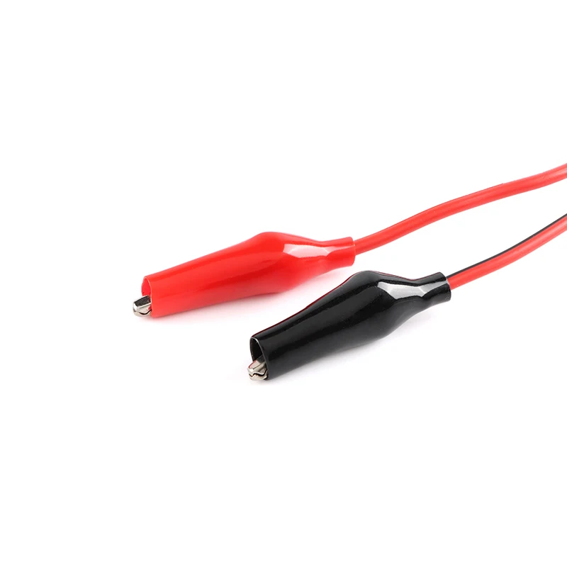 1PC RG316 RF Coaxial Cable SMA Male Plug to Dual Alligator Clips 50 ohm Red&Black Tester Lead Wire 50cm Connector