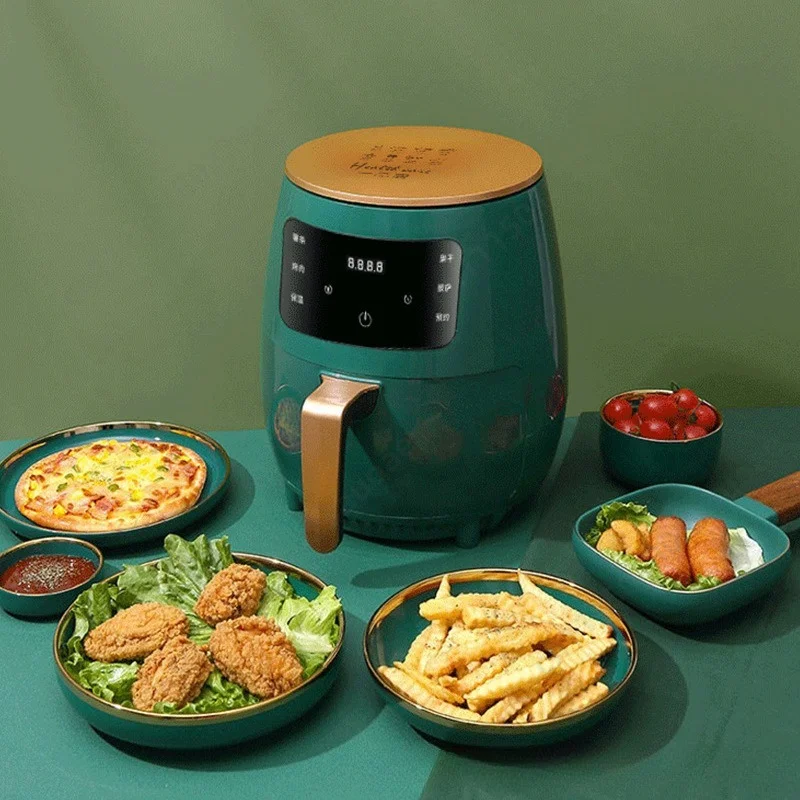 4.5L Smart Air Fryer, Large Capacity Multifunctional Oil-Free Oven, Hot Air Fryer Cooker for Home French Fries Baking