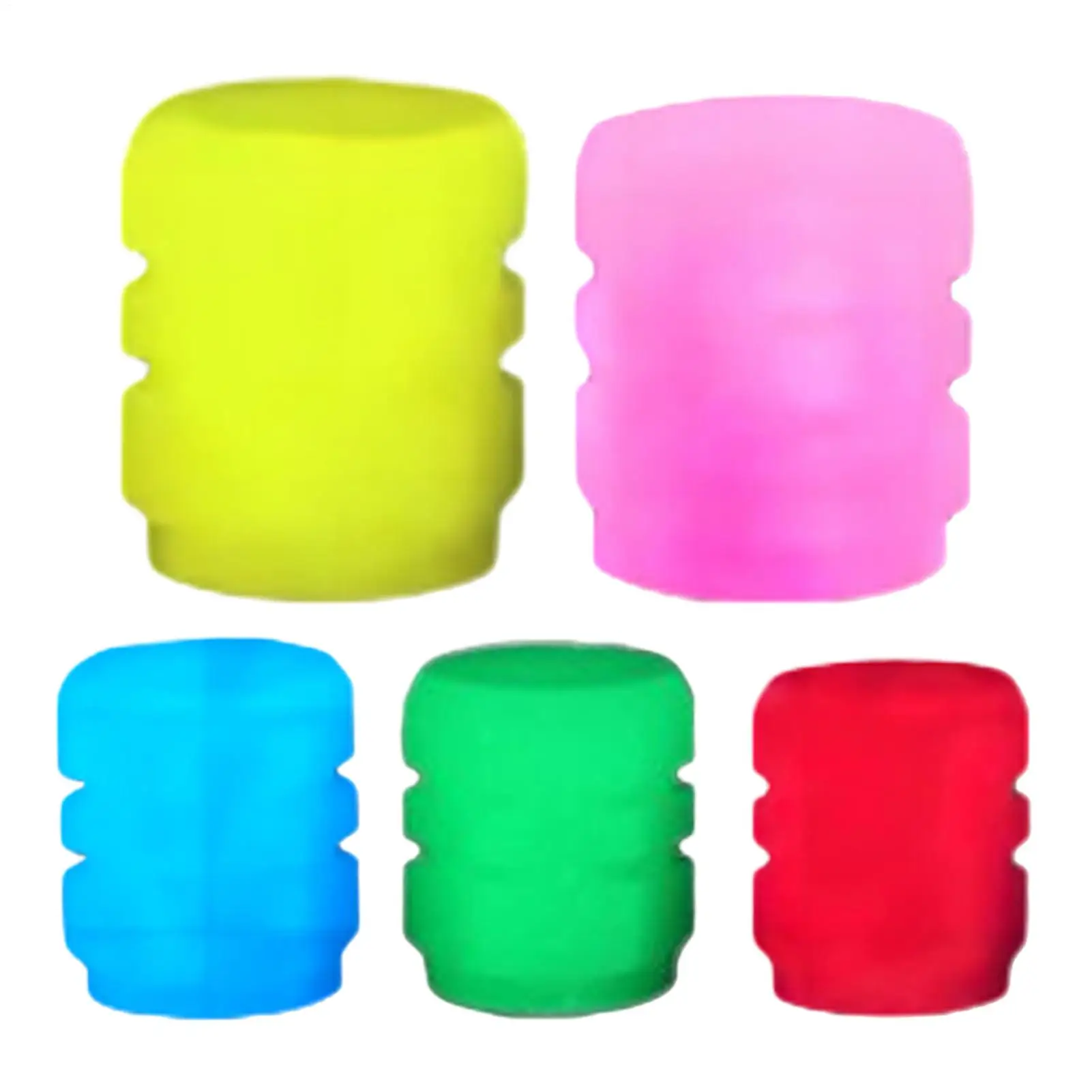 Bouchons de Valve lumineux fluorescents, bouchons de Valve de pneu de voiture de nuit, moto, vélo, décor brillant, buses de roue, bouchons de pneus, accessoires de voiture