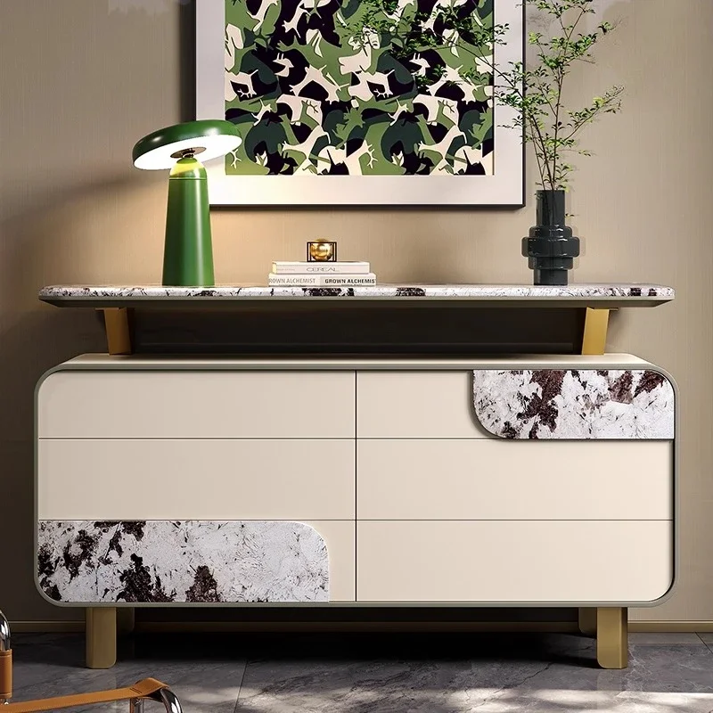 

Light luxury six-chest cabinet, living room, bedroom, TV cabinet, storage storage, advanced entrance cabinet