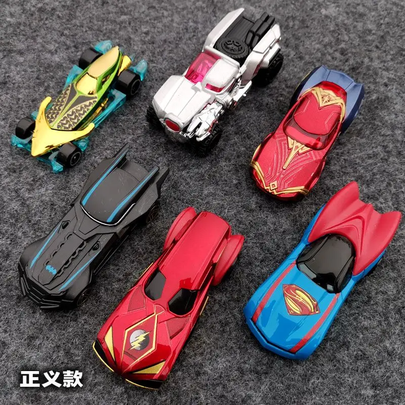 Avengers Car Alloy Batmobile Captain America Hulk Ironman Spiderman Action Figures Racing Model Car Toy Children Gifts