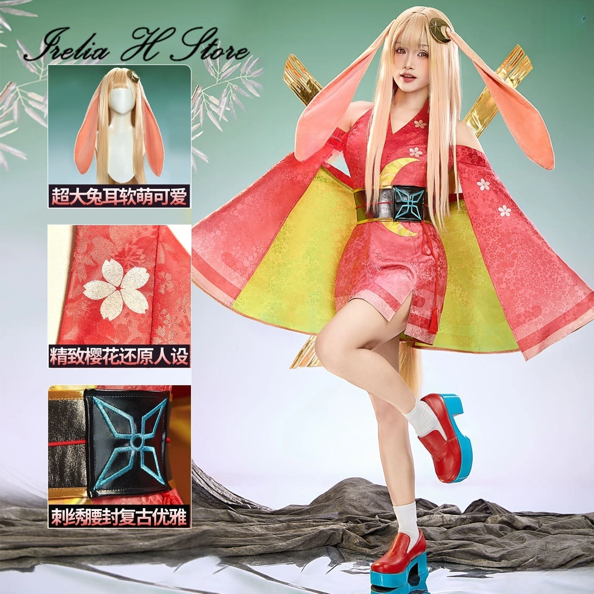 

Irelia H Store Anime Princess Kaguya Cosplay Costume Princess Kaguya Dress Kimono For women Halloween Costume