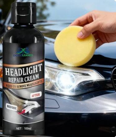 Professional car headlight repair paste - Easy-to-use car light maintenance kit, restore oxidized, yellowed, and blurry headligh