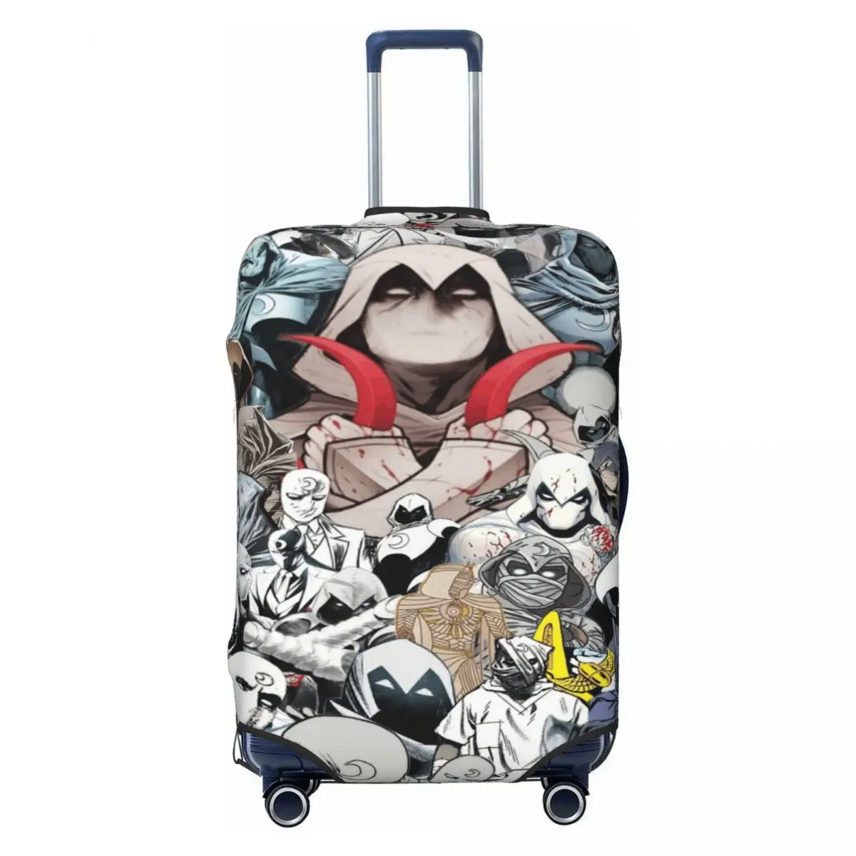 

Custom Moon Knight Movie Travel Luggage Cover Elastic Suitcase Cover Protector Fit 18-32 Inch