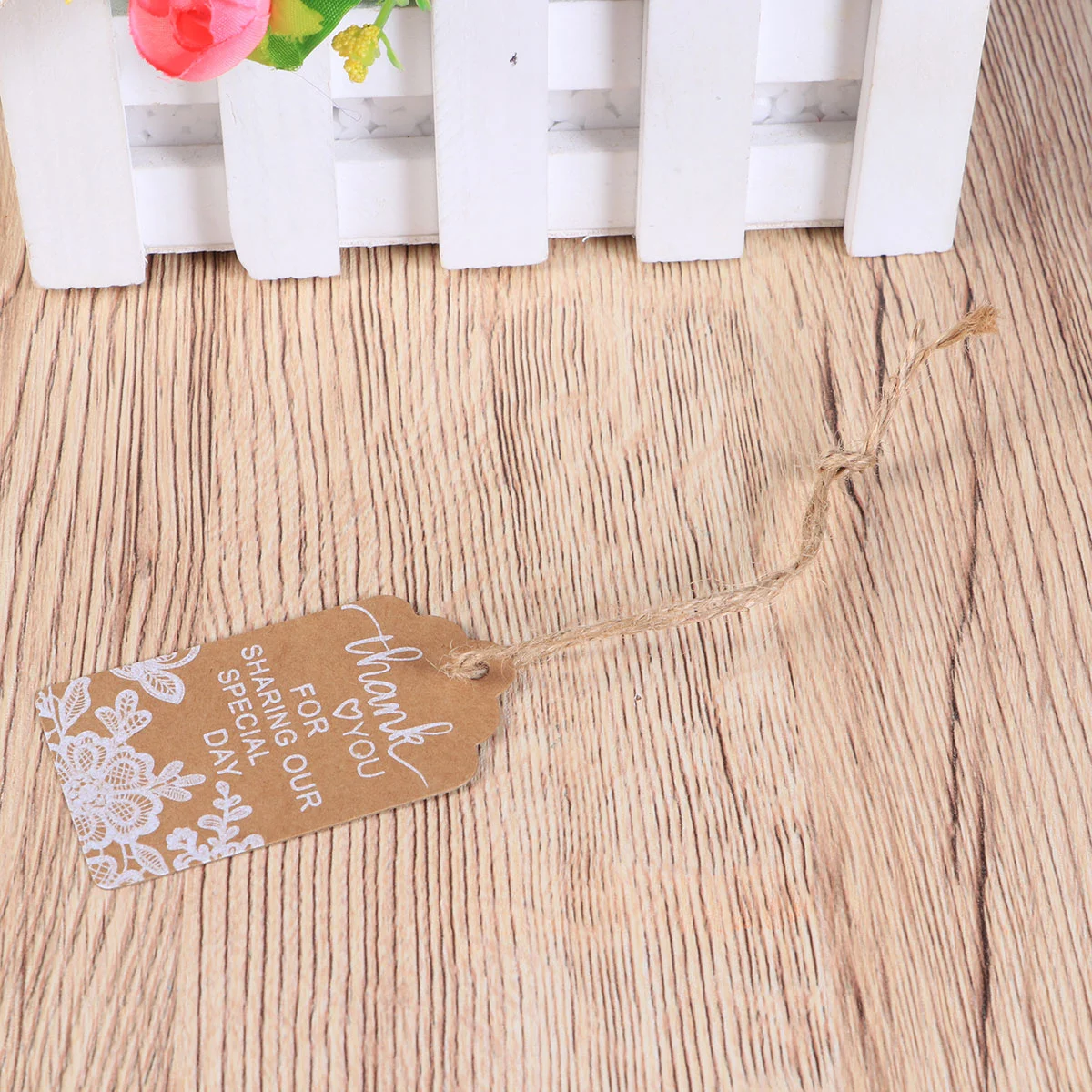 100 Pcs Label Wedding White Labels Decoraciones Para Price Paper Tag Kraft for Tags