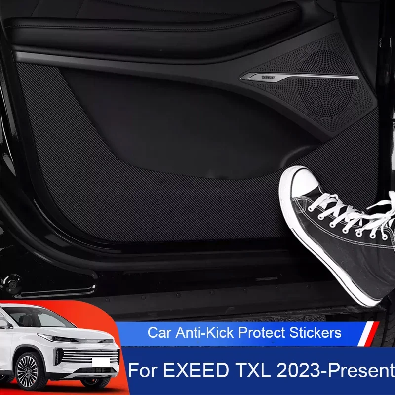 

Car B-Pillar Door Anti-Kick Protect Pad Auto Trunk Anti-Dirty Scratch Resistant Interior Accessory For EXEED TXL 2023-Present