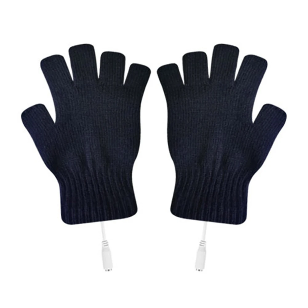 Electric USB Heated Gloves Winter Thermal Hand Warmer Heating gloves black Wholesale