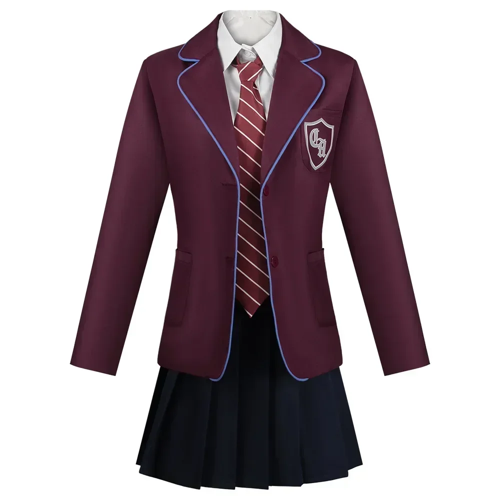 Matilda Cosplay Costume Movie Roald Dahl’s Matilda The Musical Cosplay Uniform Coat Skirt Halloween School Suits for Girls Women