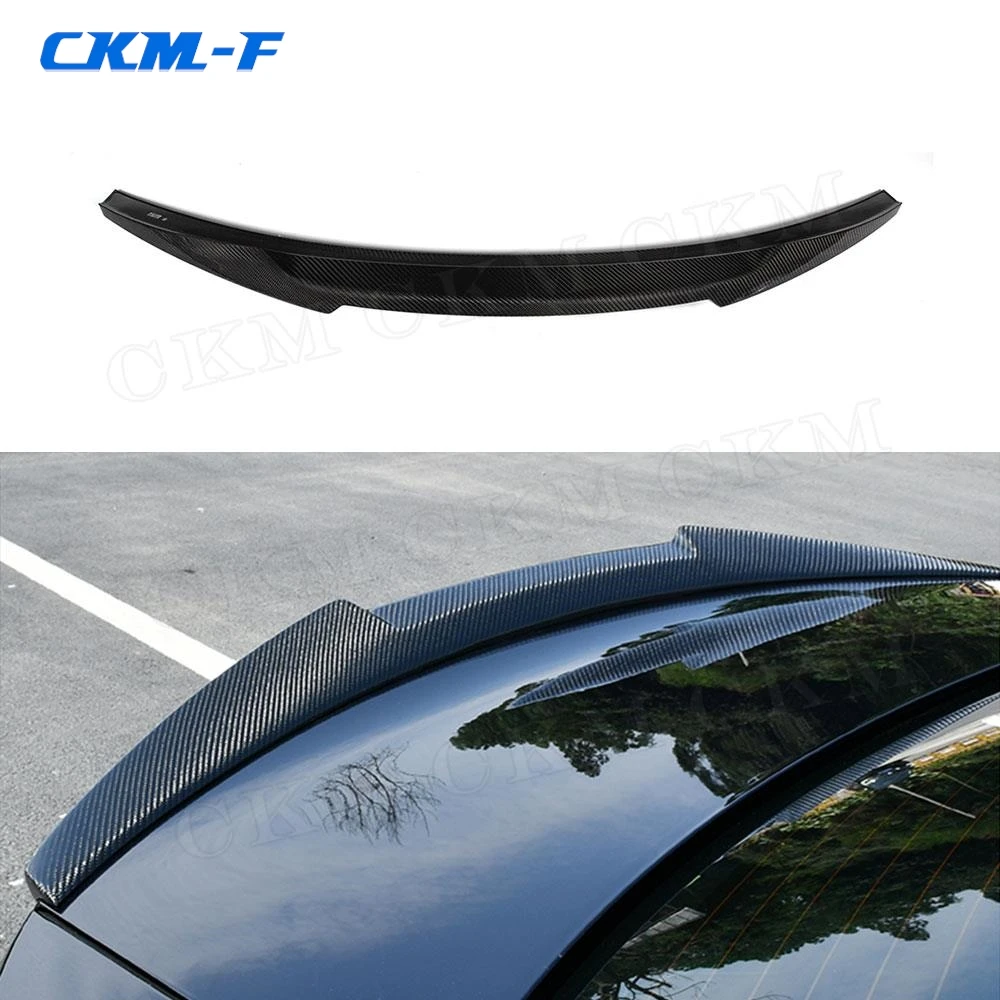 

Rear Trunk Boot Lip Spoiler Carbon Fiber for BMW 3 Series E92 M3 Coupe 2006-2012 Gloss Black Rear Trunk Spoiler Wing Lip