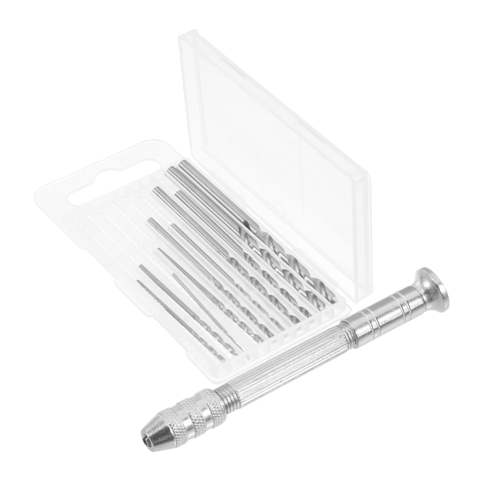 

Precision Pin Vise Hand Drill Set Rotary Tools 11 Pieces Including Adjustable Chuck Keyless Drill Bits for Jewelry Beads Acrylic