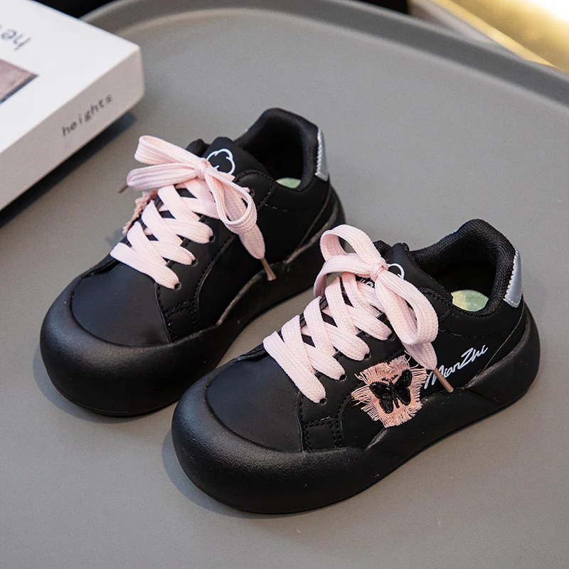 

Kids Sneakers for Girls 2026 Fashion Thick Bottom Toddlers Casual Shoes Fashion Spring Autumn Versatile Children Tennis Shoes
